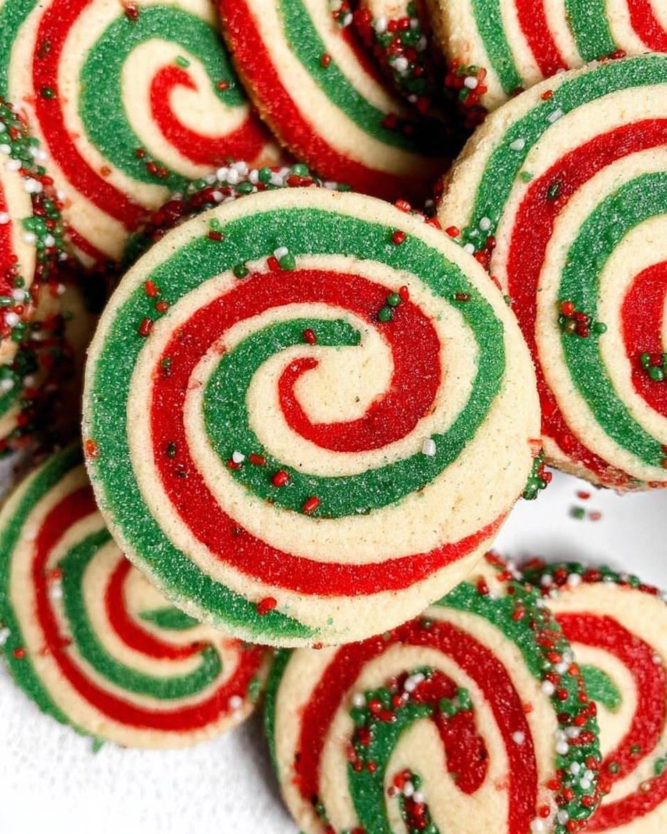 Peppermint Pinwheel Cookies