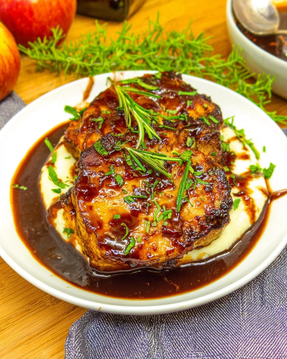 Pork Chops with Dr Pepper BBQ Sauce