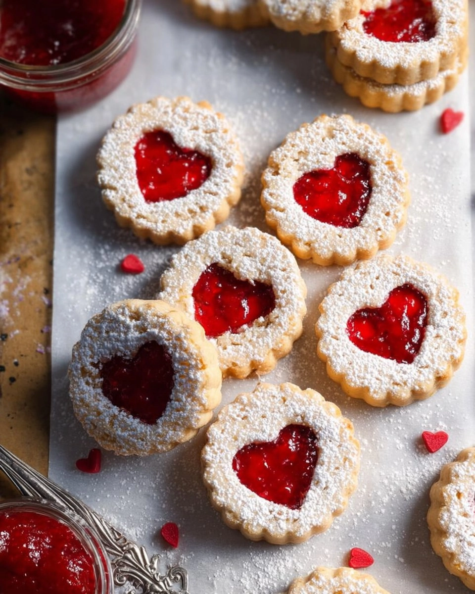 Raspberry Linzer Cookies 122 Raspberry Linzer Cookies
