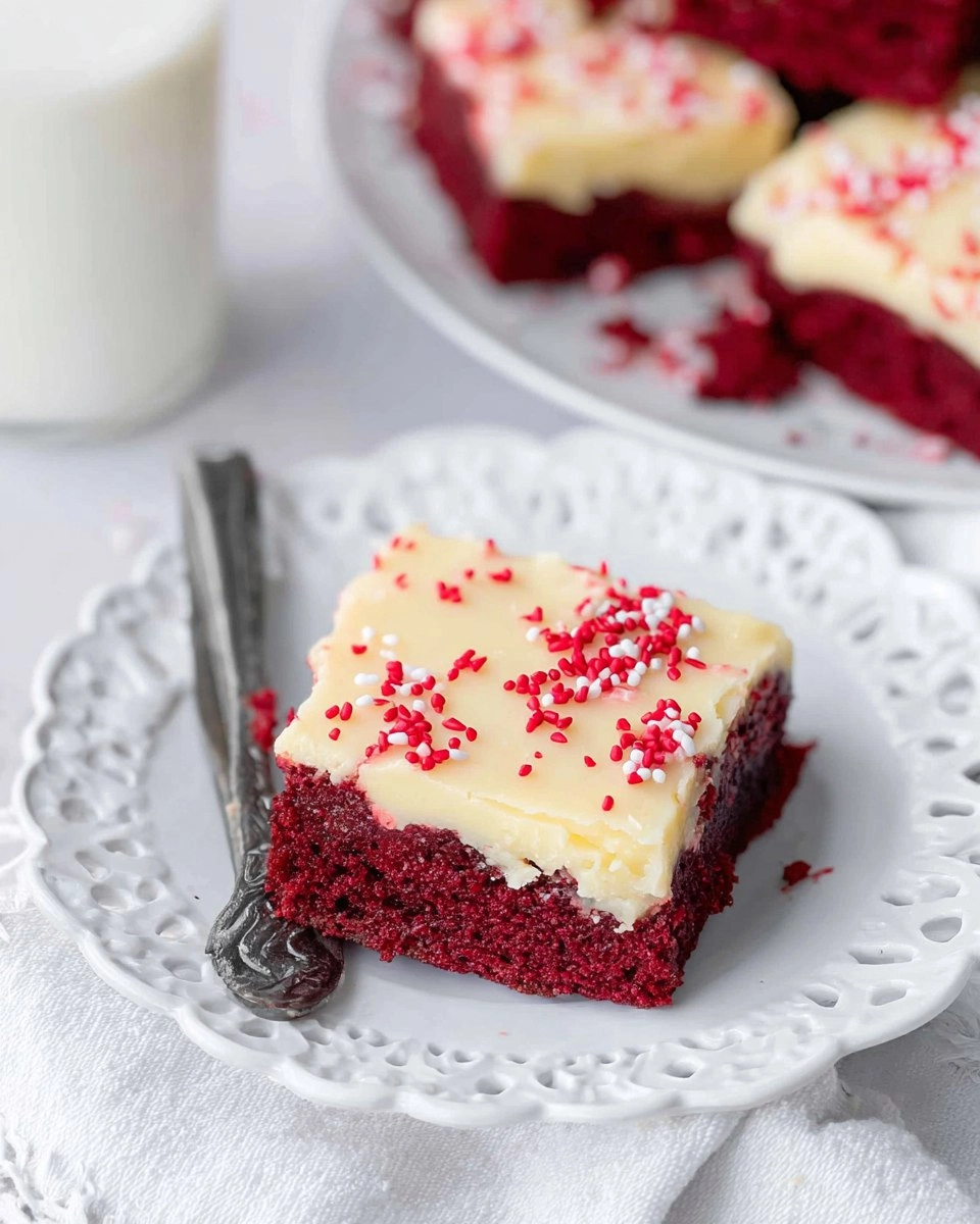 Red Velvet Cookie Bars