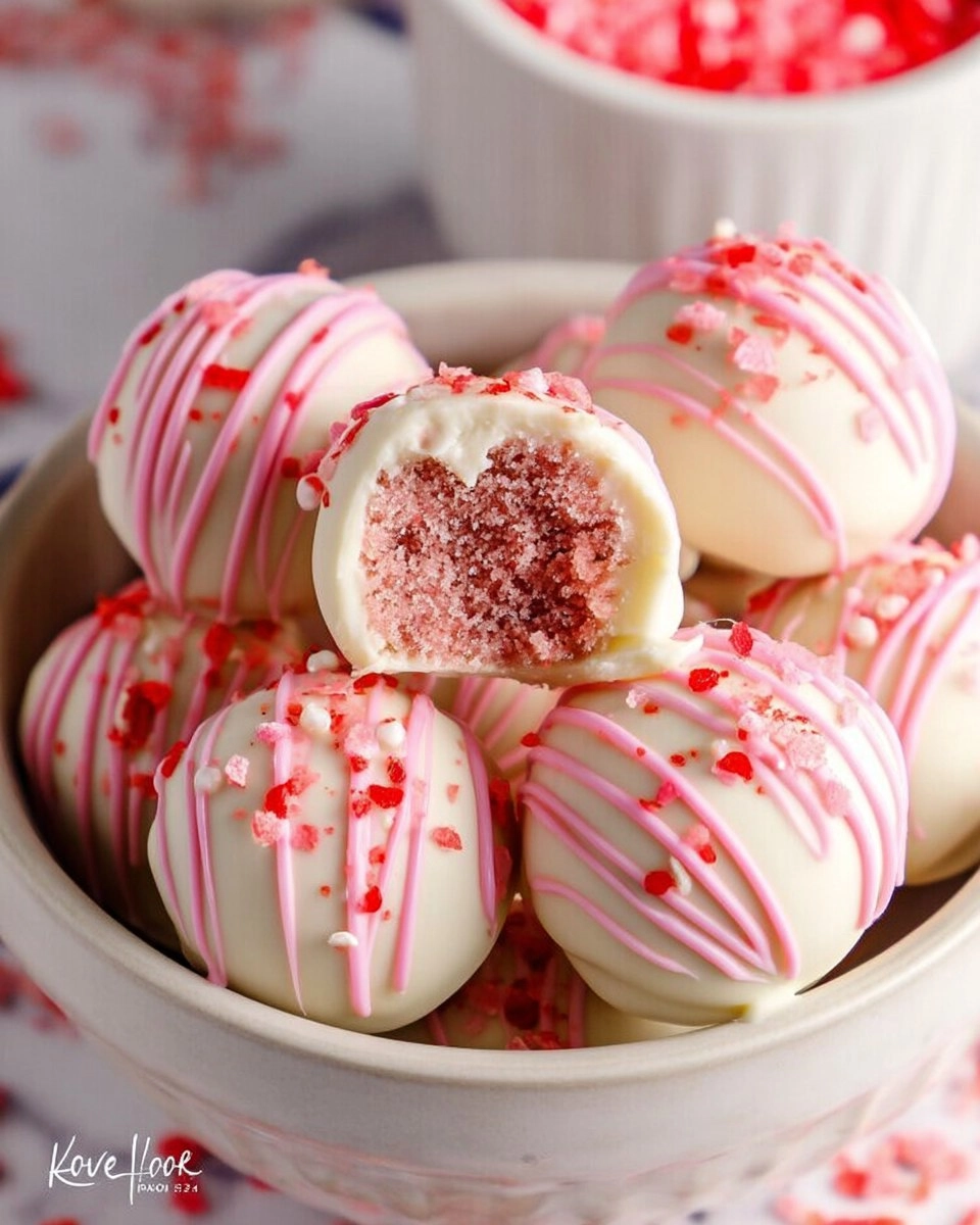 Strawberry Cake Truffles