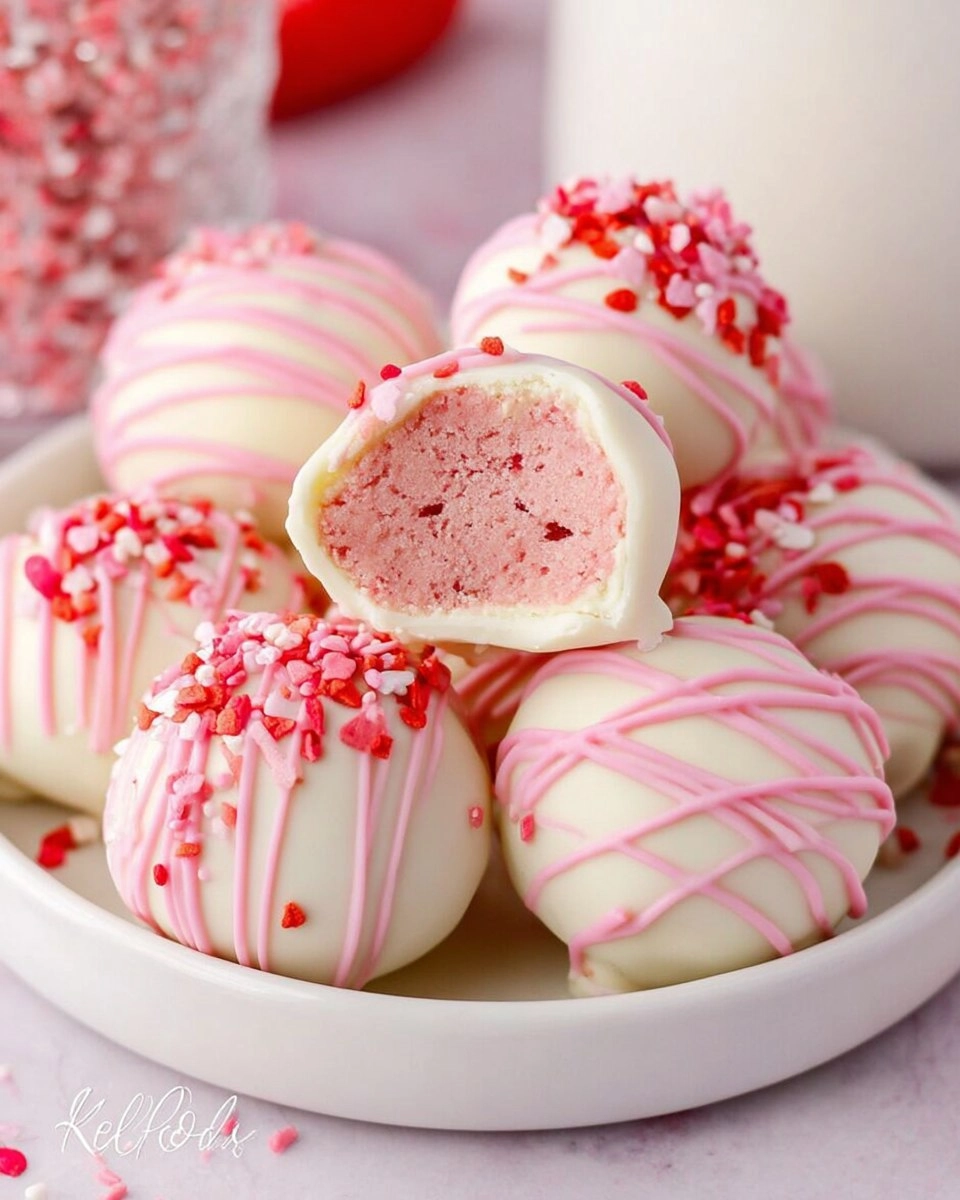 Strawberry Cake Truffles