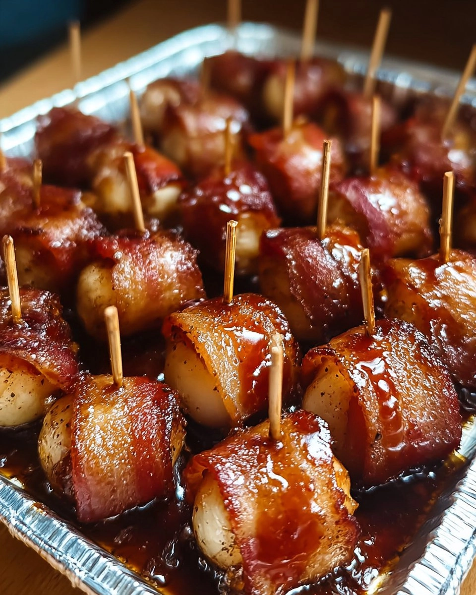 Valentine Bacon Wrapped Water Chestnuts