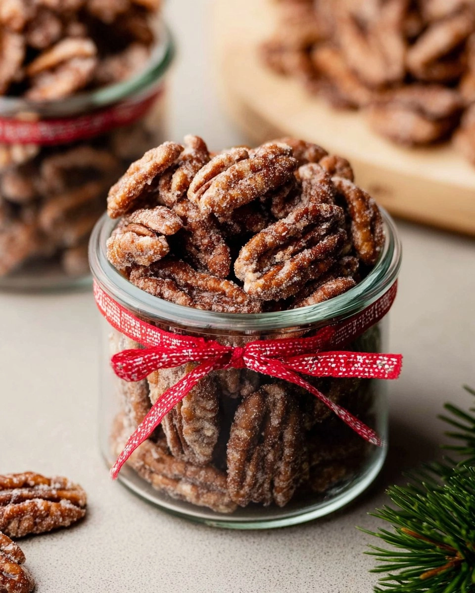Valentine Homemade Candied Pecans