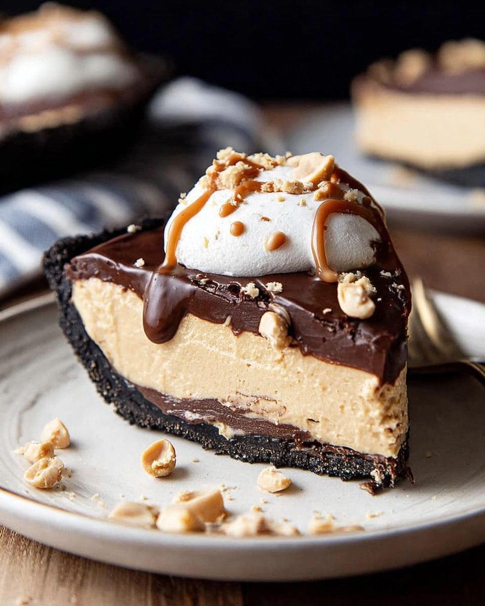Valentine Irresistible Chocolate Peanut Butter Pie