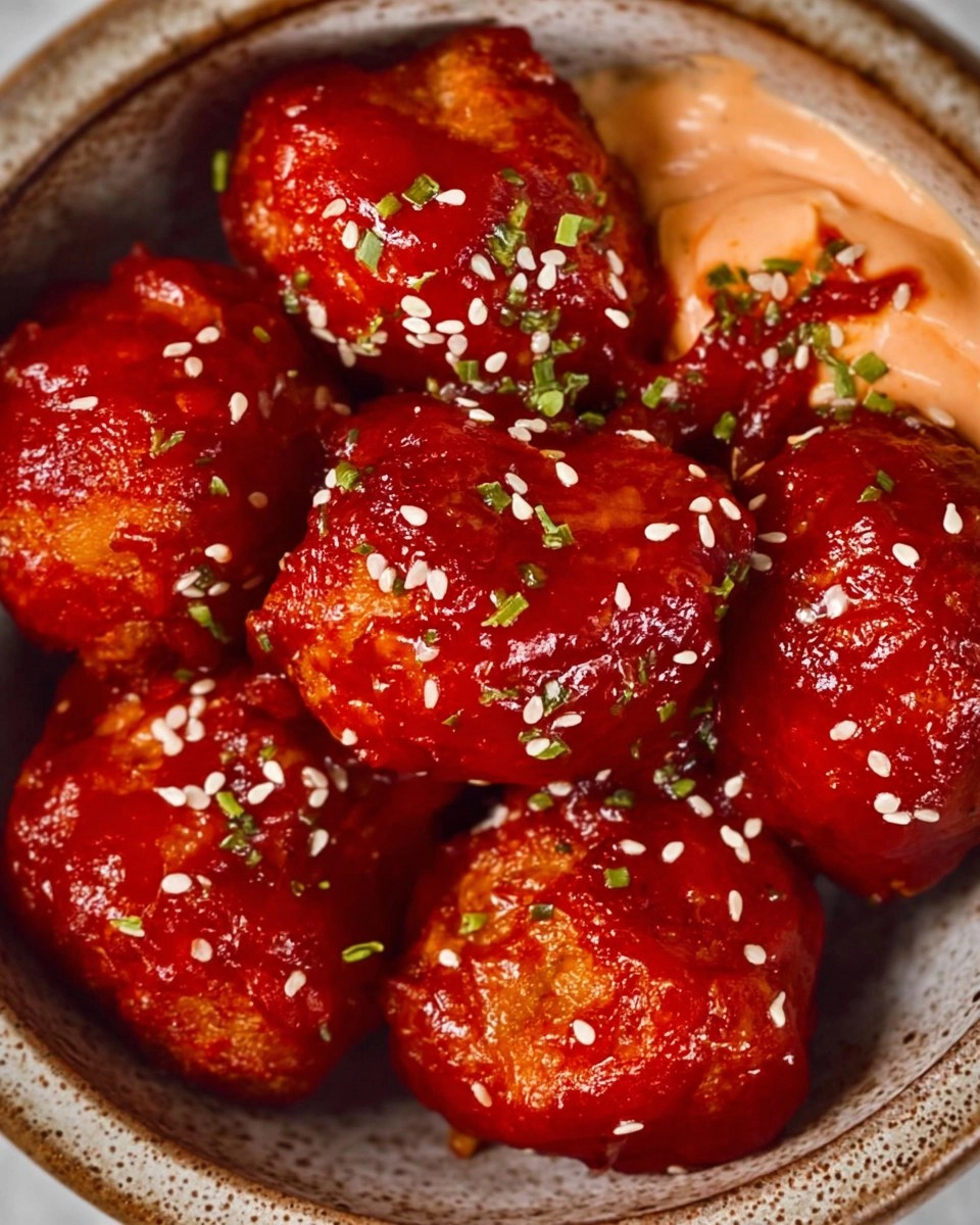 Valentine Korean BBQ Meatballs and Spicy Mayo Dip