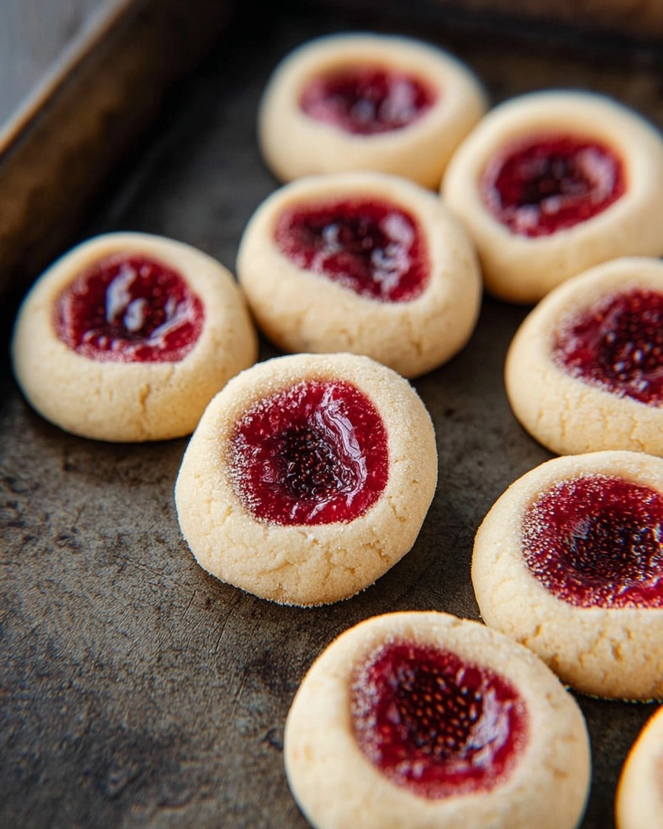 Valentine Raspberry Thumbprint Cookies