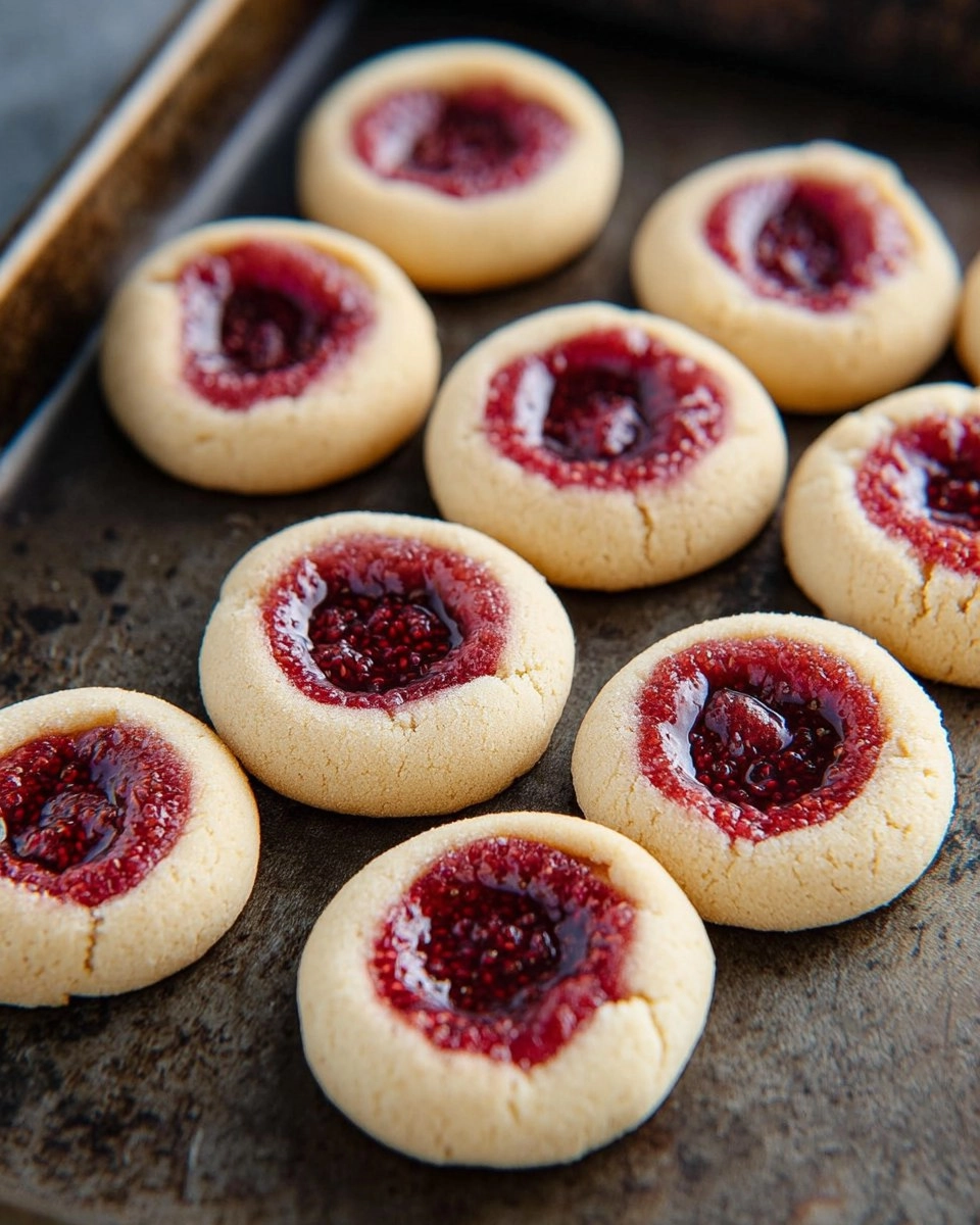 Valentine Raspberry Thumbprint Cookies