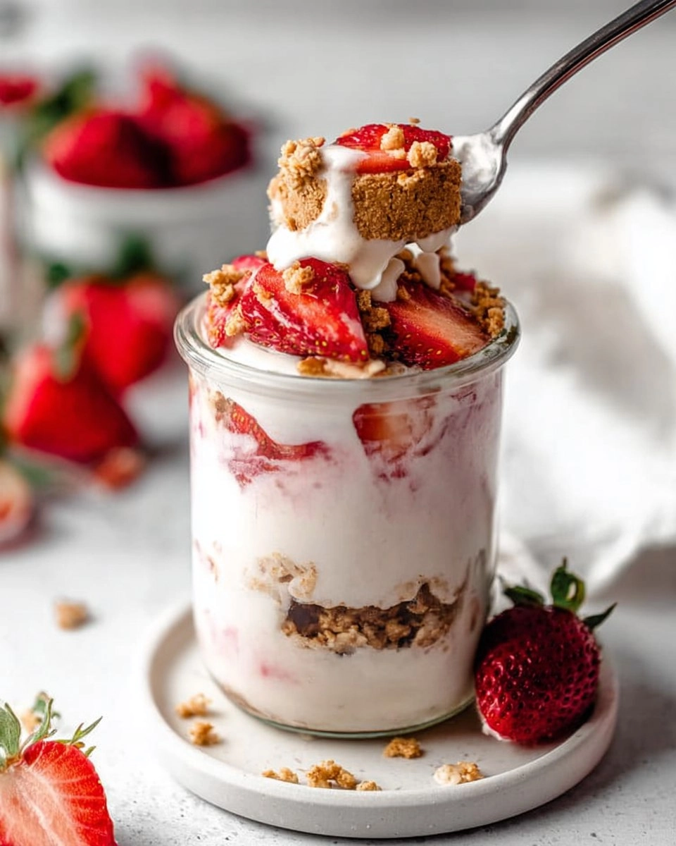 Valentine Strawberry Cheesecake Overnight Oats 107 Valentine Strawberry Cheesecake Overnight Oats