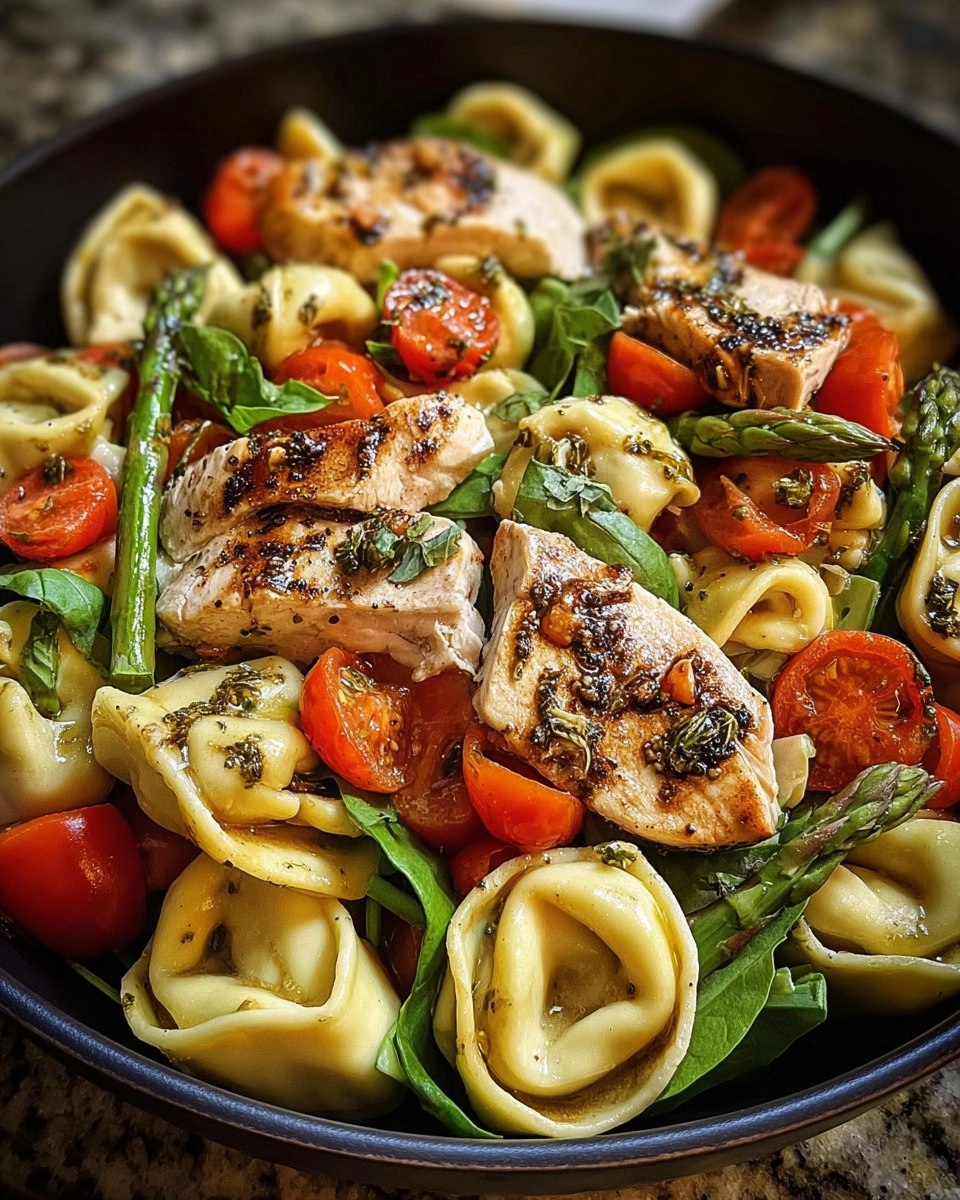 Warm Balsamic Chicken Tortellini Salad 106 Warm Balsamic Chicken Tortellini Salad