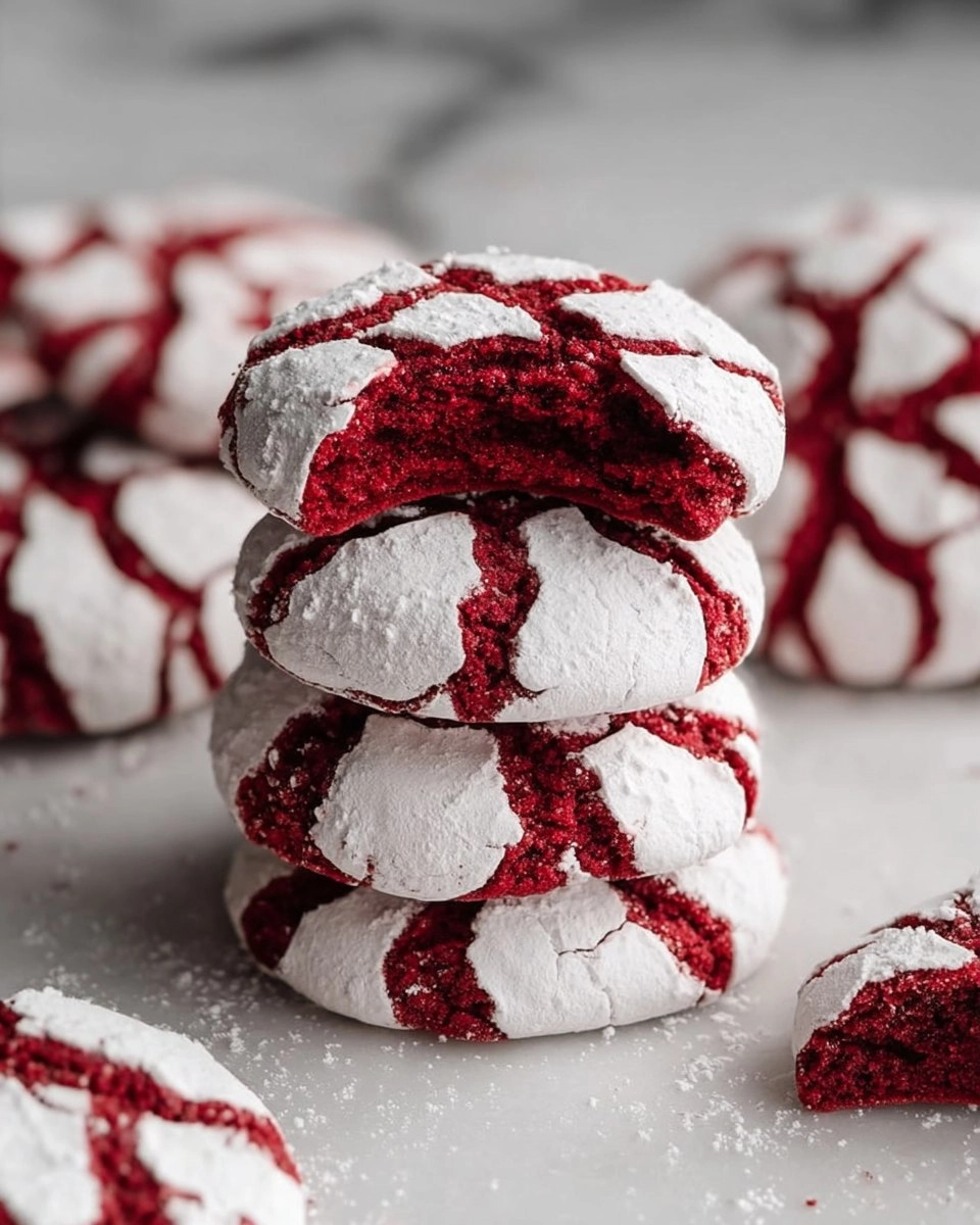Christmas Red Velvet Crinkle Cookies 104 Christmas Red Velvet Crinkle Cookies