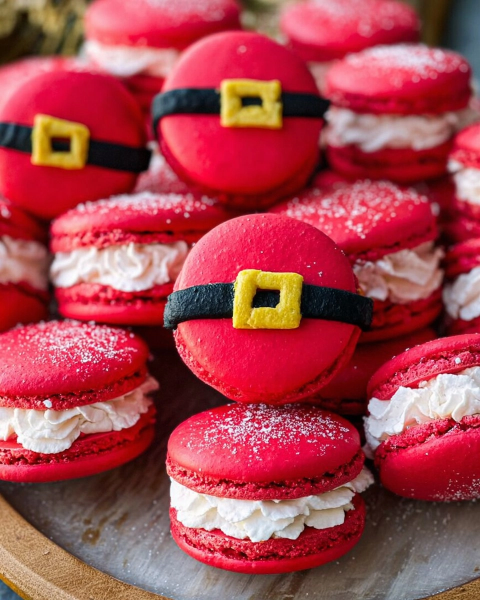 christmas Santa Claus Macarons 131 christmas Santa Claus Macarons