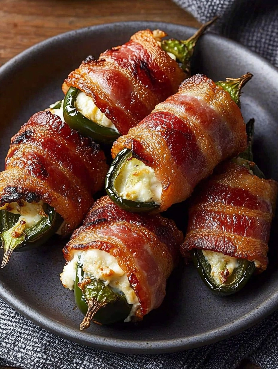 Bacon-Wrapped Jalapeño Poppers
