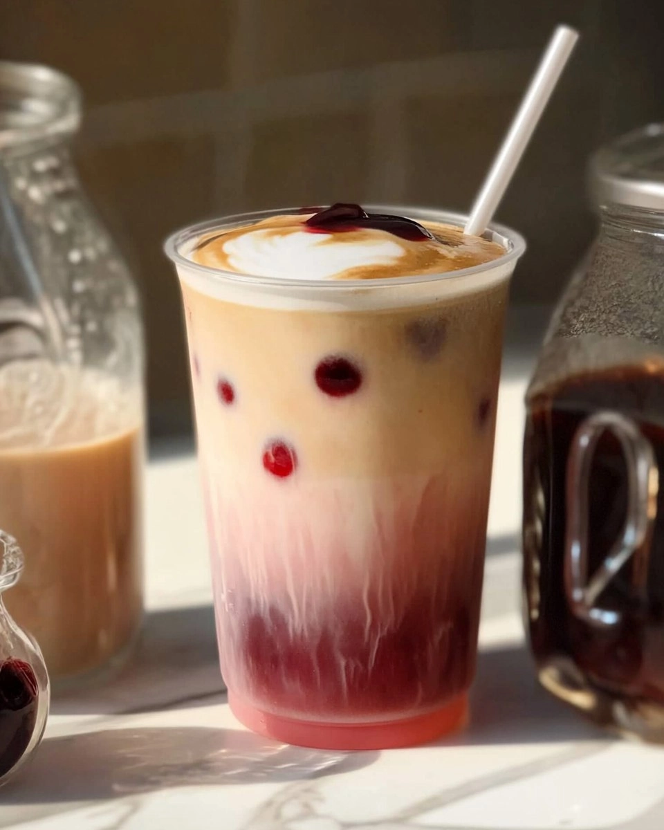 Cherry Vanilla Iced Latte