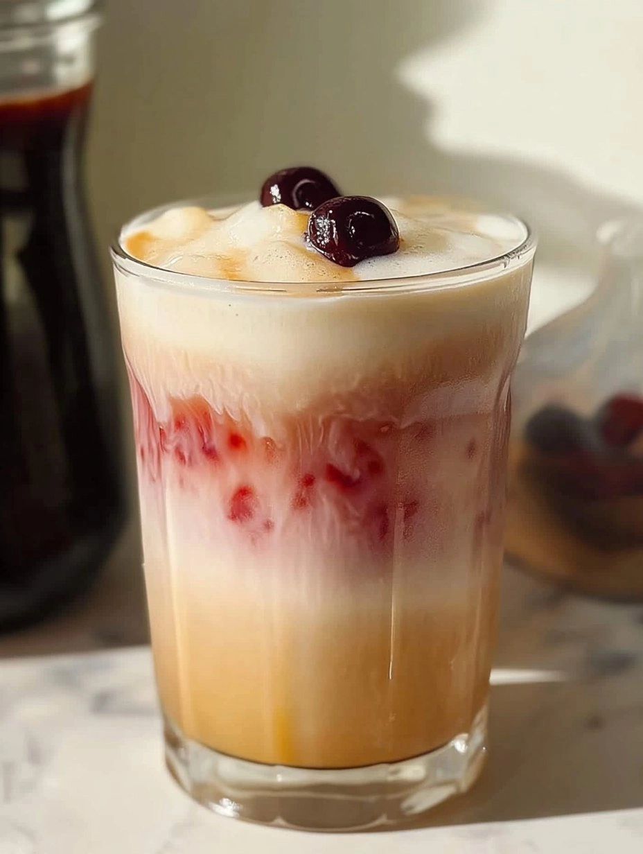 Cherry Vanilla Iced Latte