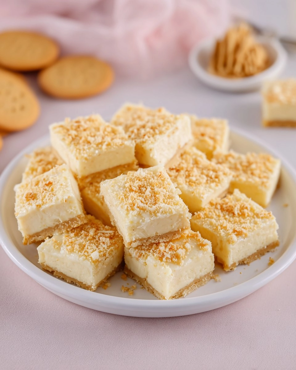 Easy Banana Pudding Fudge Squares with a Nilla Wafer Crunch