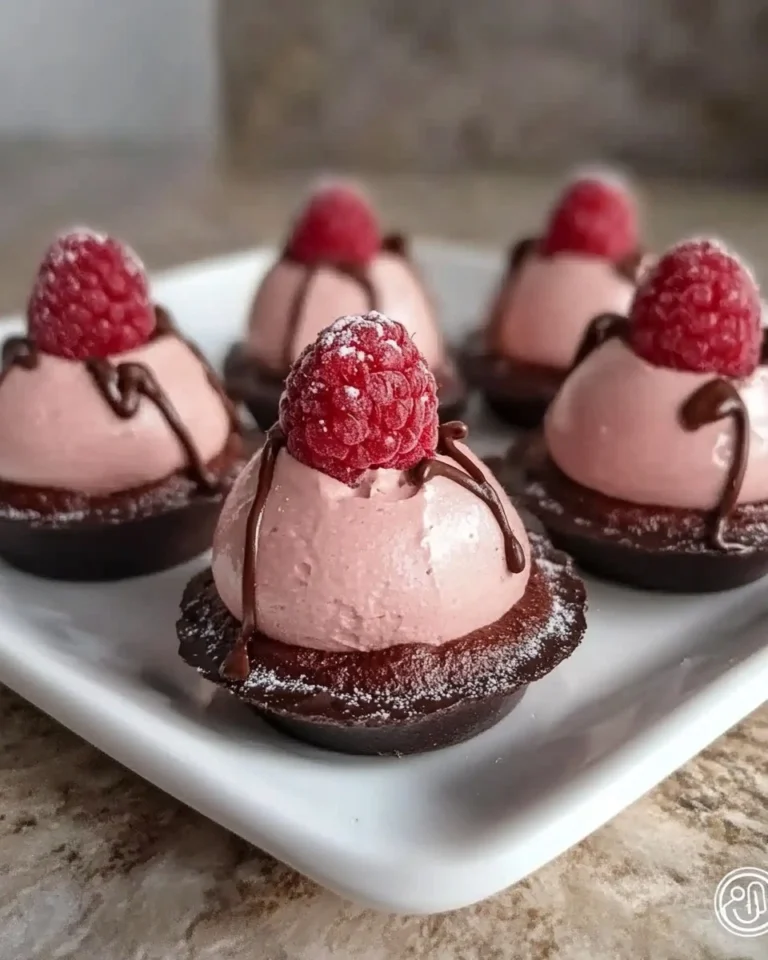 Easy-Chocolate-Raspberry-Mousse-Domes-Recipe