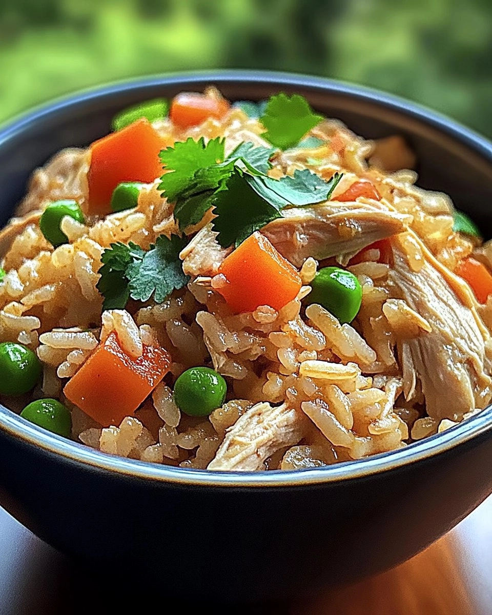 Easy Healthy Crockpot Chicken Rice