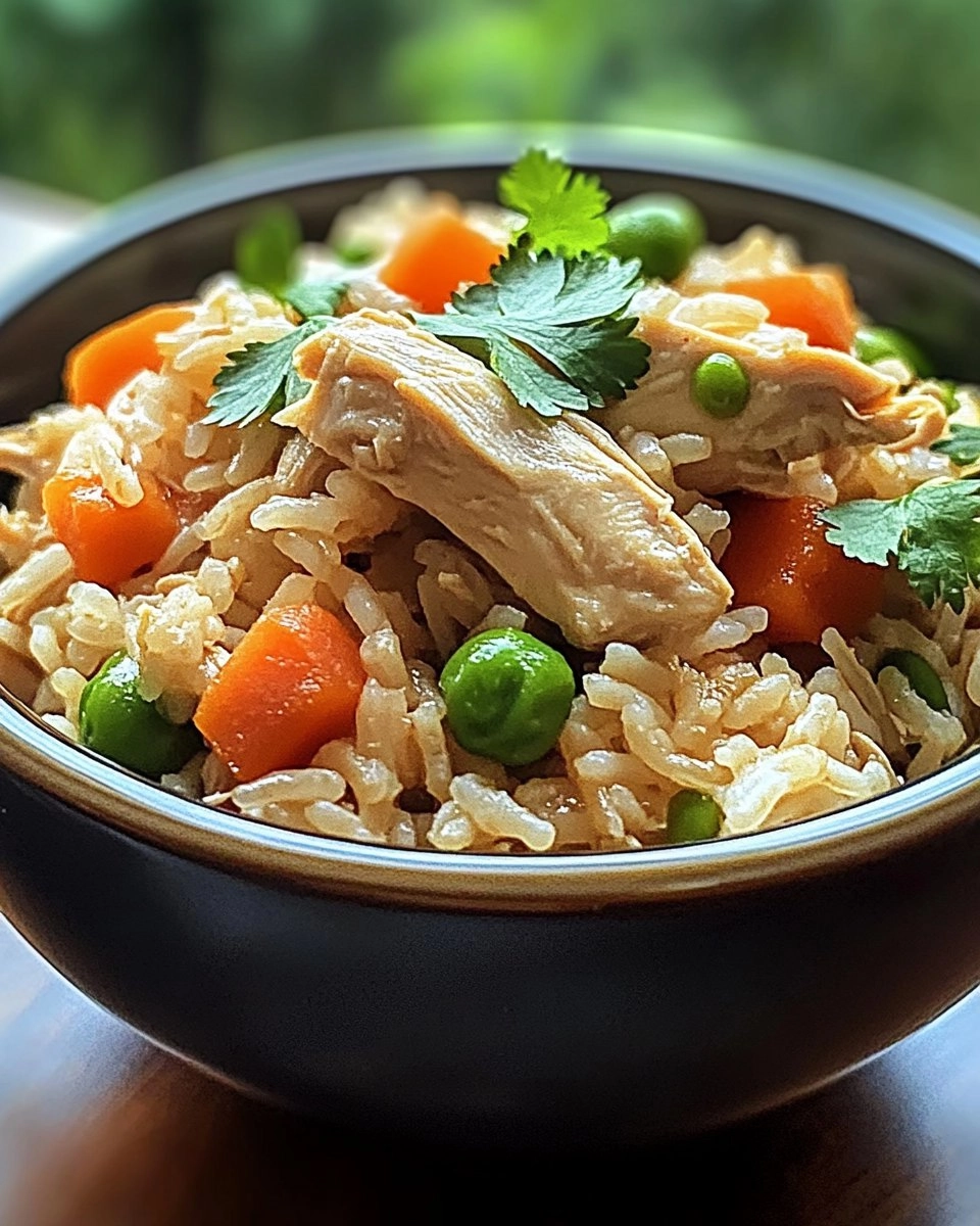 Easy Healthy Crockpot Chicken Rice