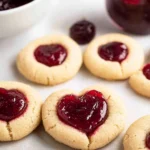 Easy-Jam-Thumbprint-Cookies-with-a-Heart-Shaped-Twist-Recipe
