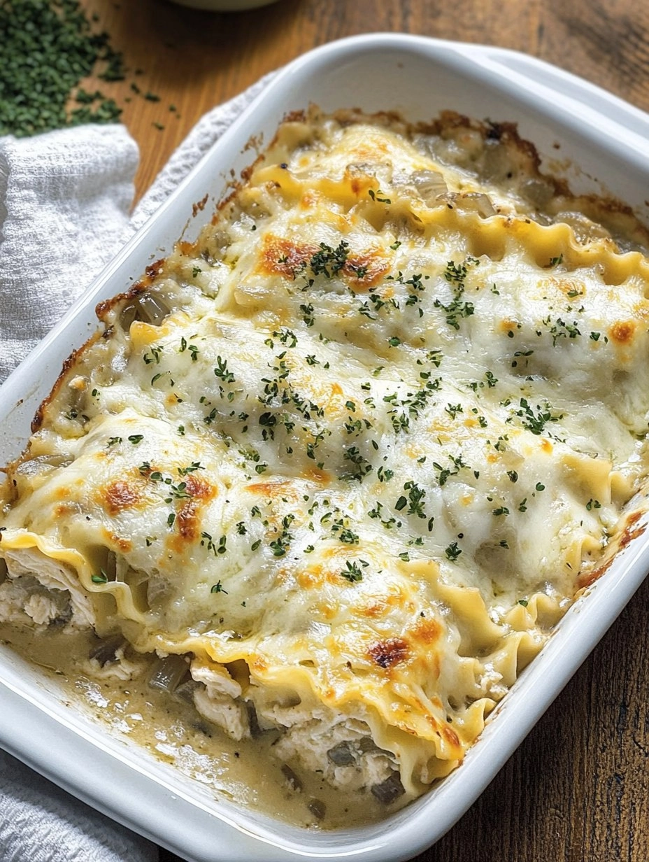 French Onion Chicken Lasagna Rollups 161 French Onion Chicken Lasagna Rollups