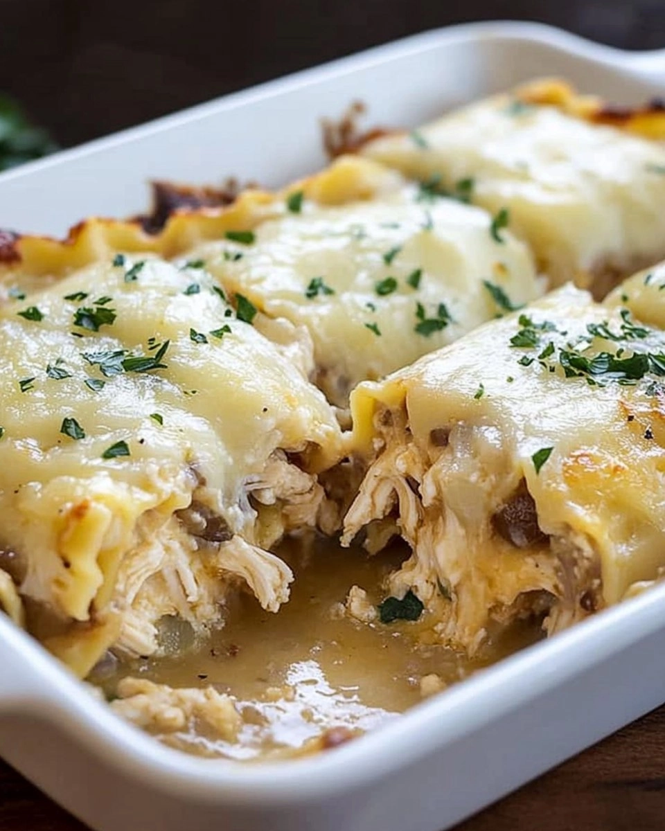 French Onion Chicken Lasagna Rollups 162 French Onion Chicken Lasagna Rollups