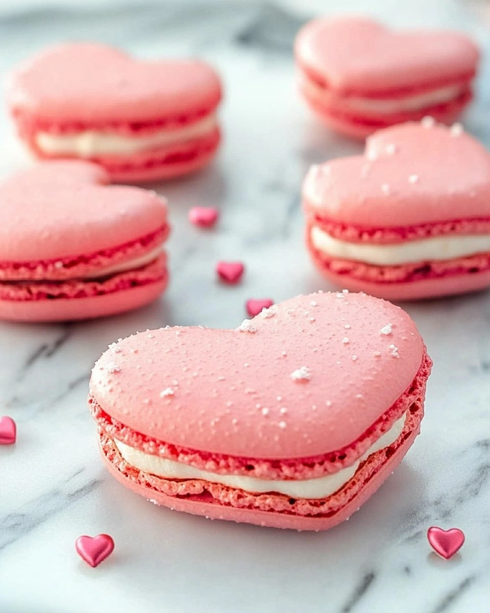 Galentine’s Brunch Foods : Heart-Shaped Macarons