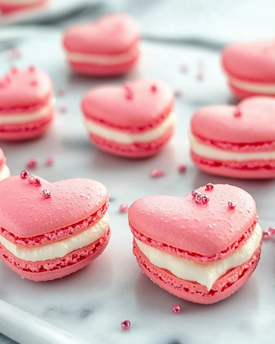 Galentine’s Brunch Foods : Heart-Shaped Macarons