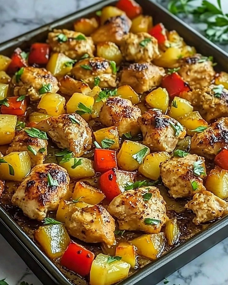 Hawaiian Chicken Sheet Pan