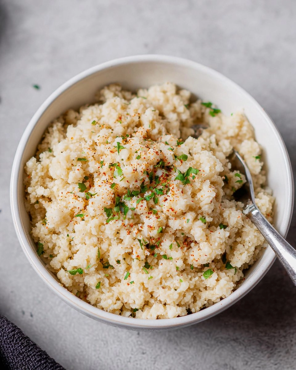 Healthy Creamy Coconut Cauliflower Rice