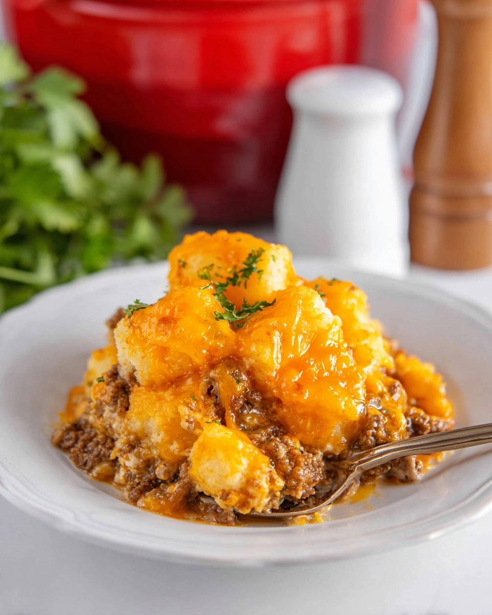 Healthy Crockpot Tater Tot Casserole