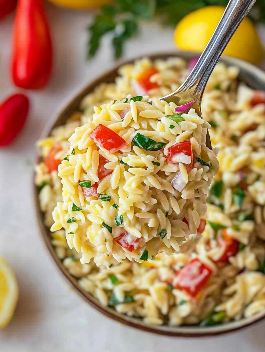 Healthy Easy Orzo Lemon Salad