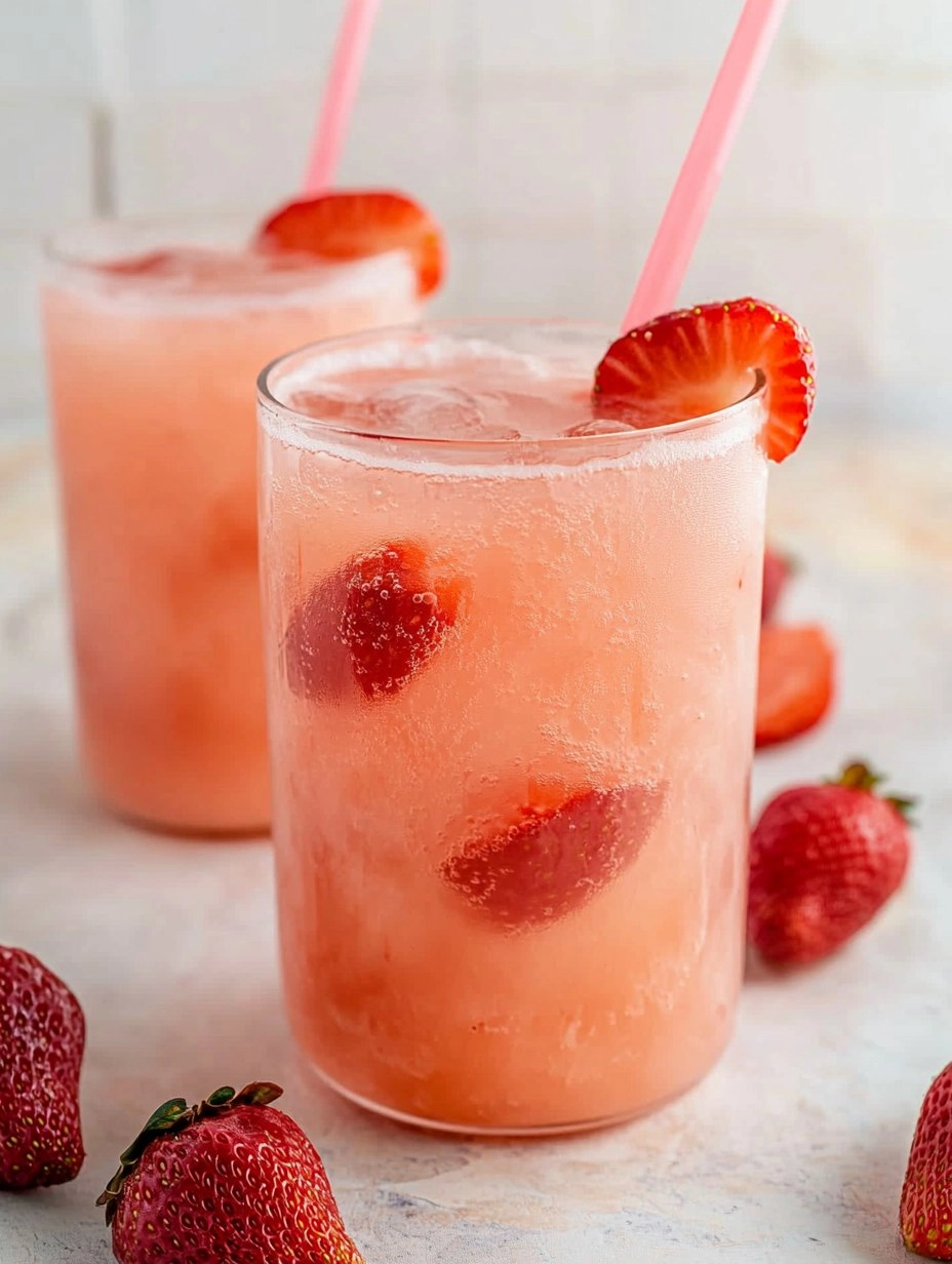 Healthy Pink Drink Strawberry Refresher (Whole30, Caffeine-Free, Vegan)