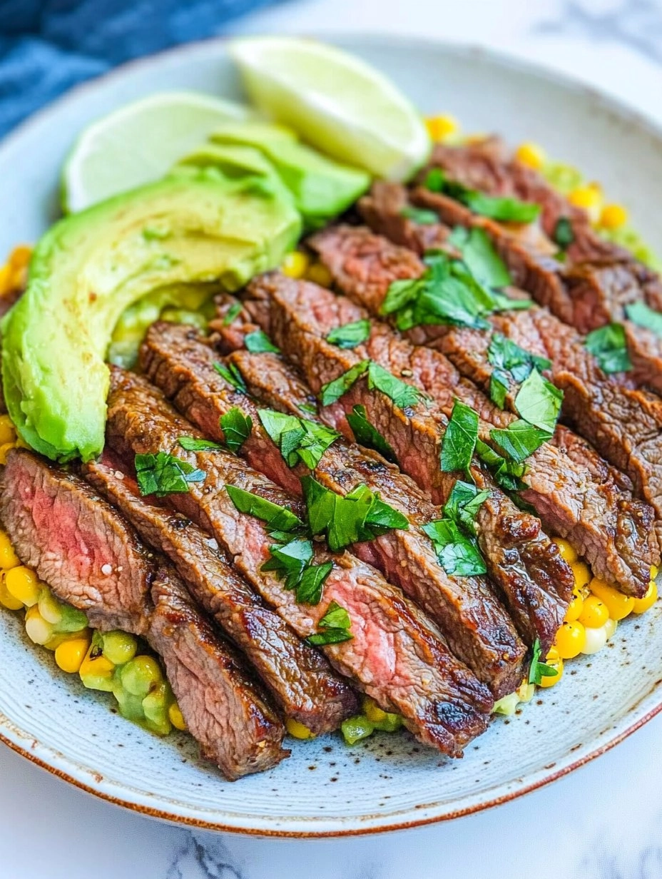Healthy Steak Avocado Corn Bowl