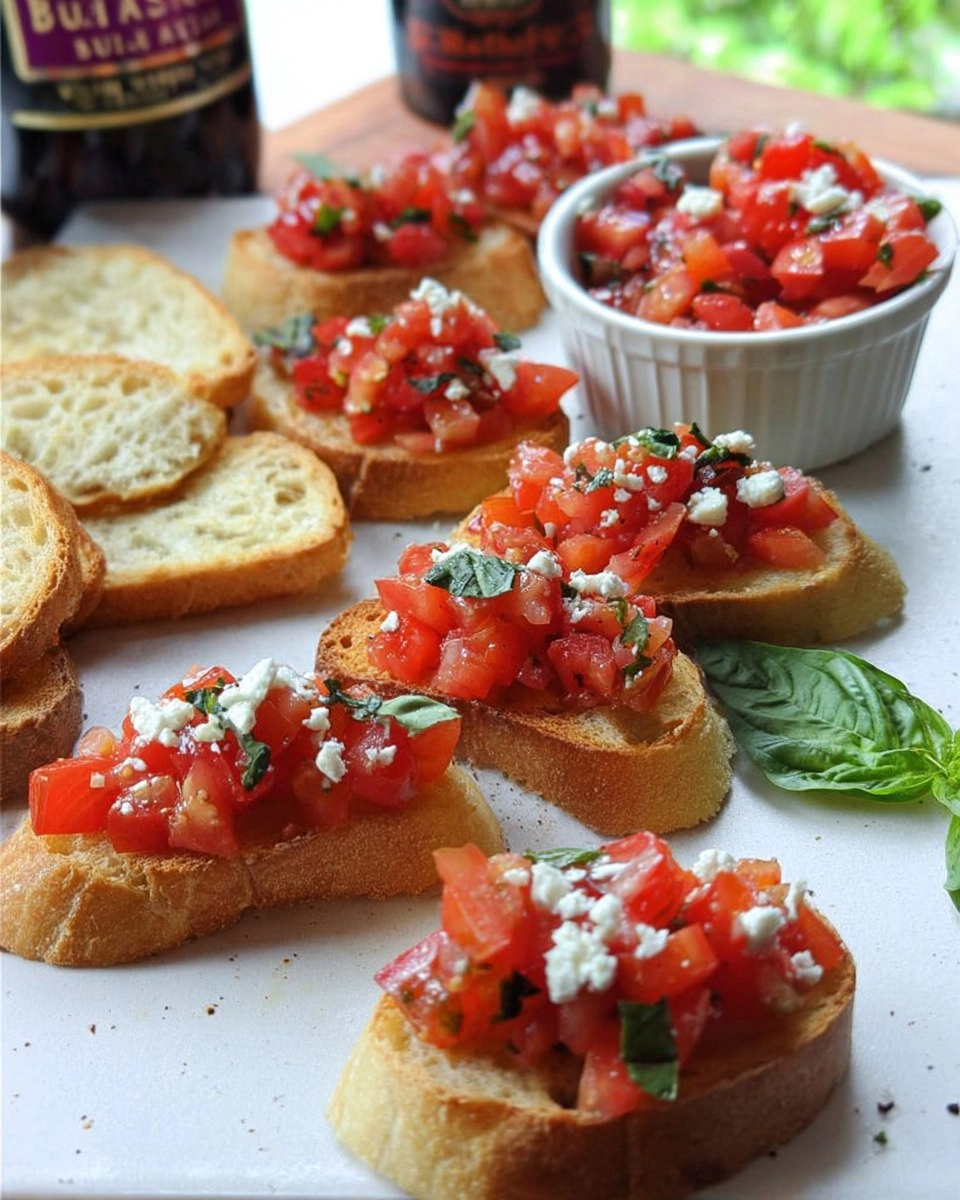 Healthy Tomato Basil Bruschetta