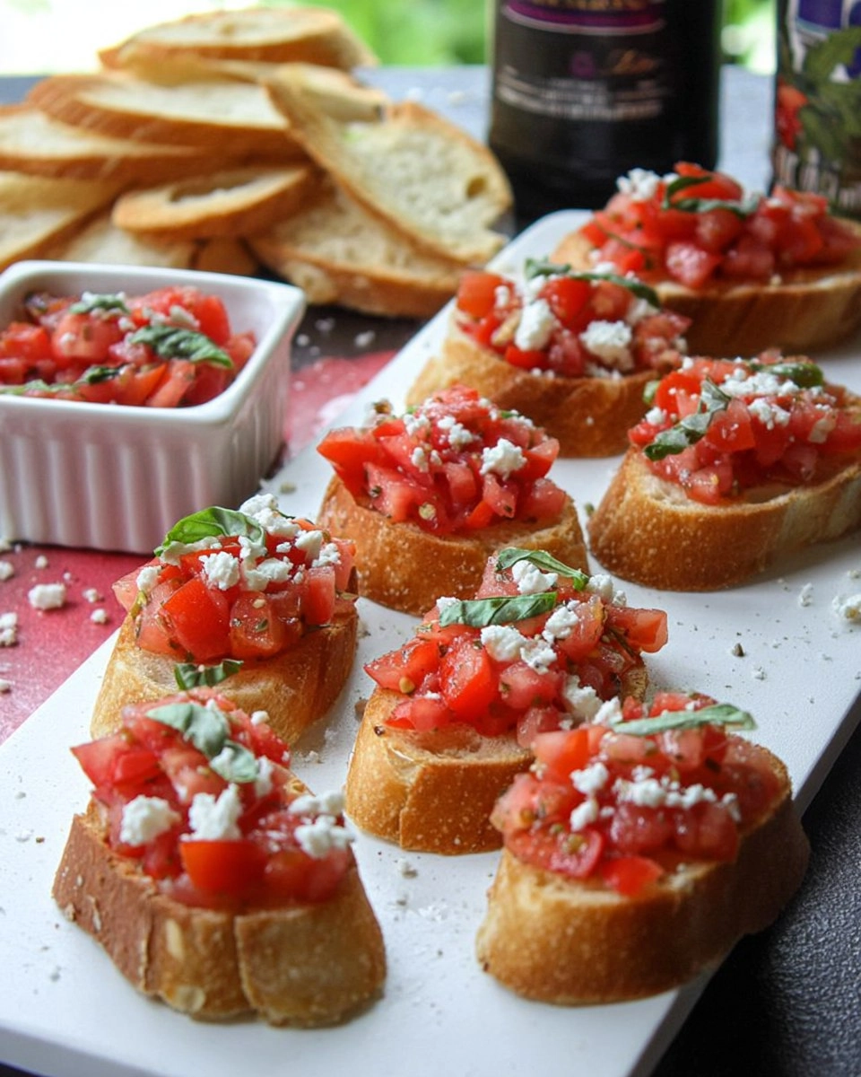 Healthy Tomato Basil Bruschetta