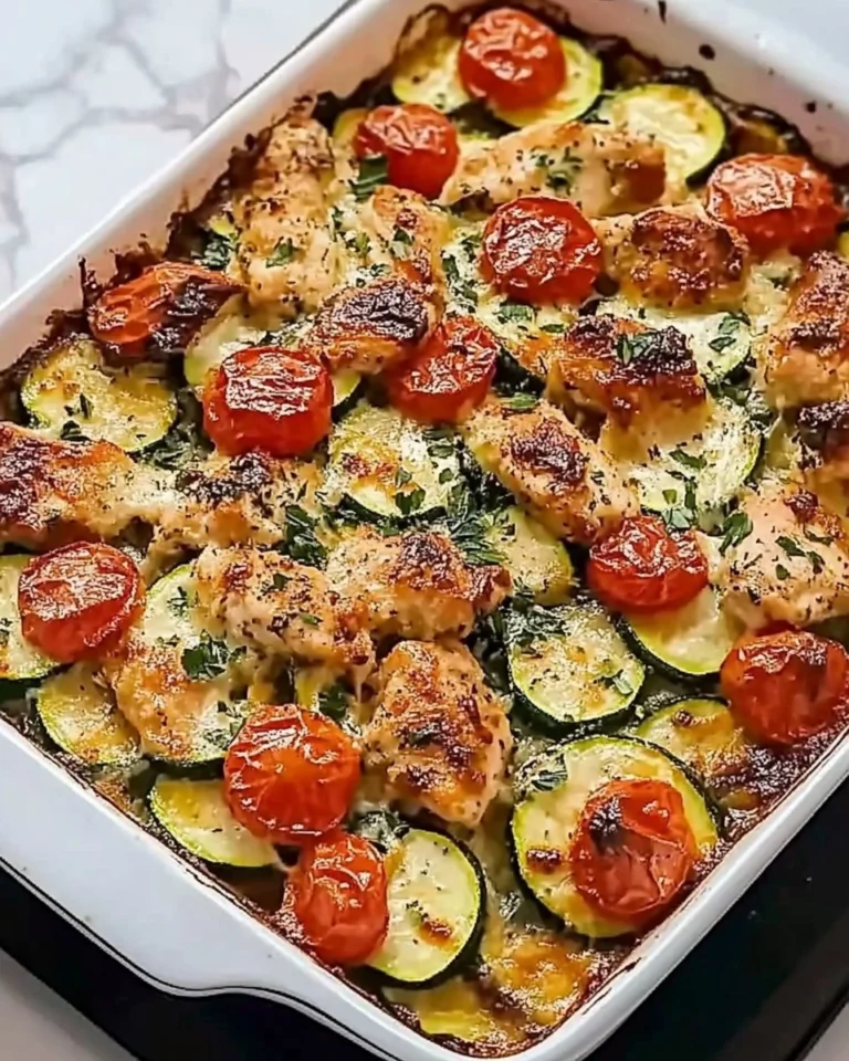 Mediterranean-Chicken-Zucchini-Bake-Recipe
