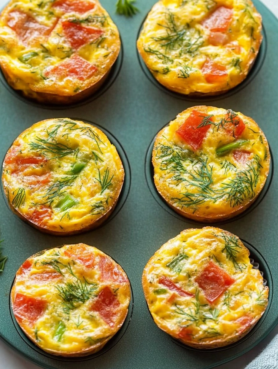 Mini Frittata Muffins with Dill 