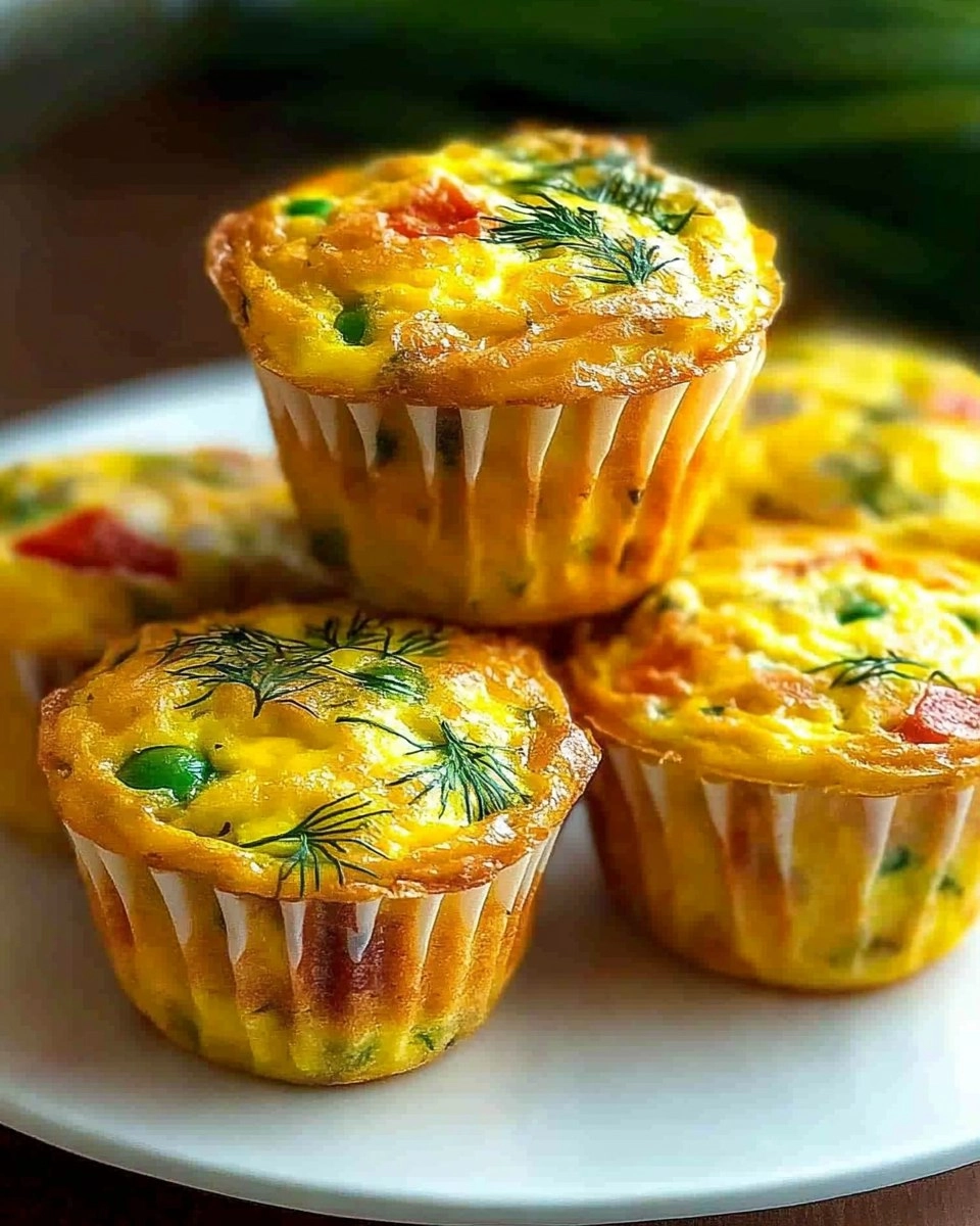 Mini Frittata Muffins with Dill 