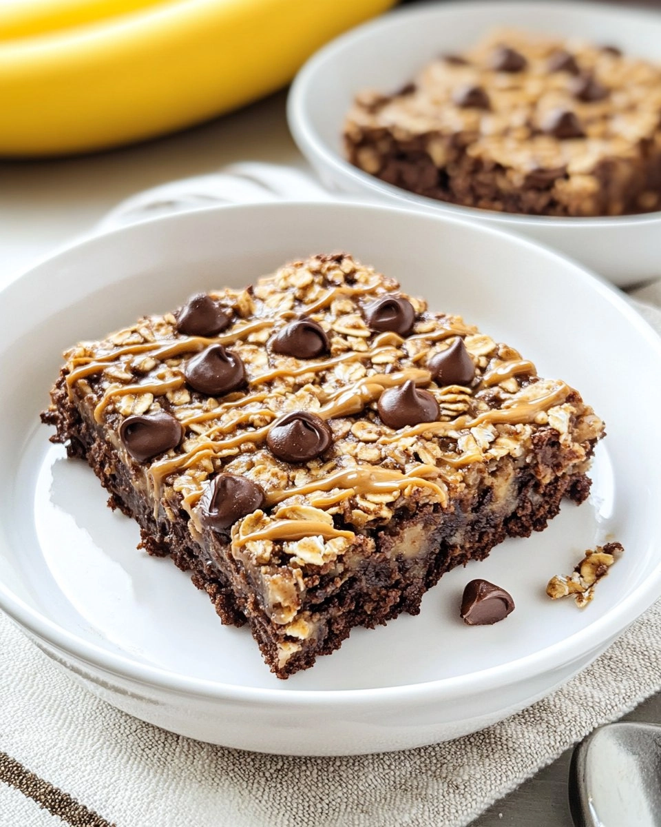 Peanut Butter Brownie Baked Oatmeal