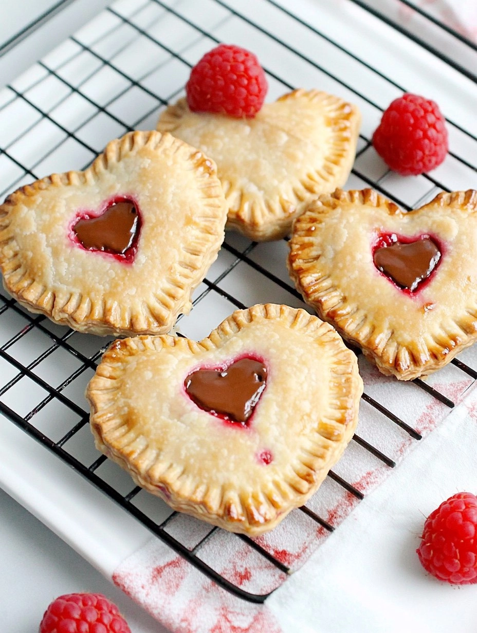 Raspberry Nutella Heart Pies 96 Raspberry Nutella Heart Pies
