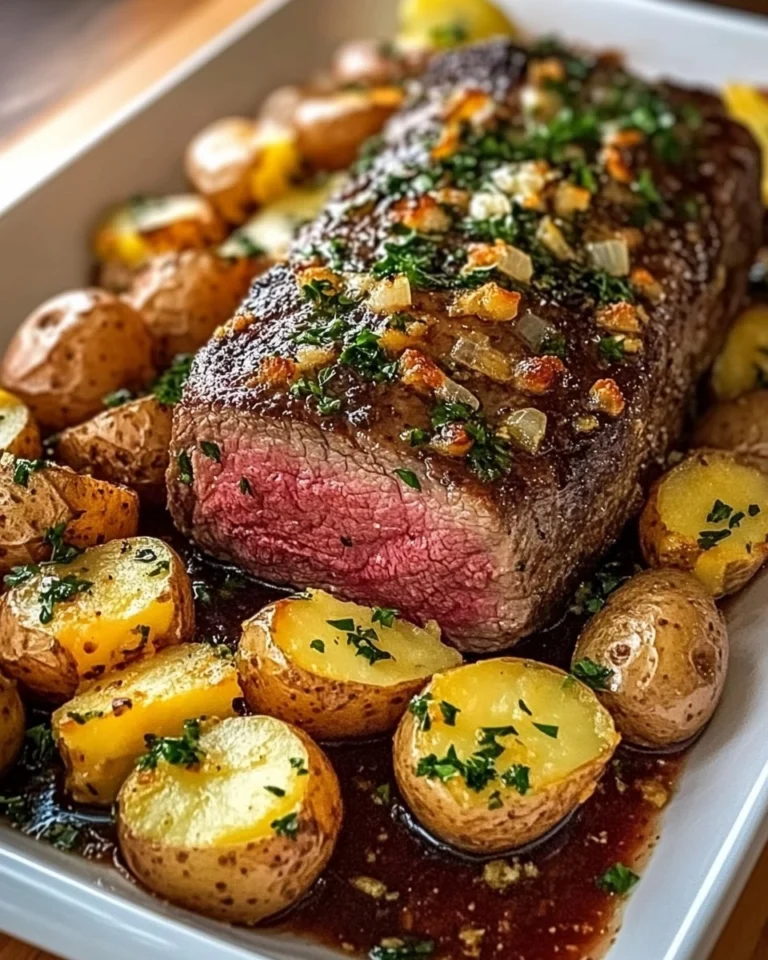 Roast-Sirloin-with-Potato-Bake-Recipe