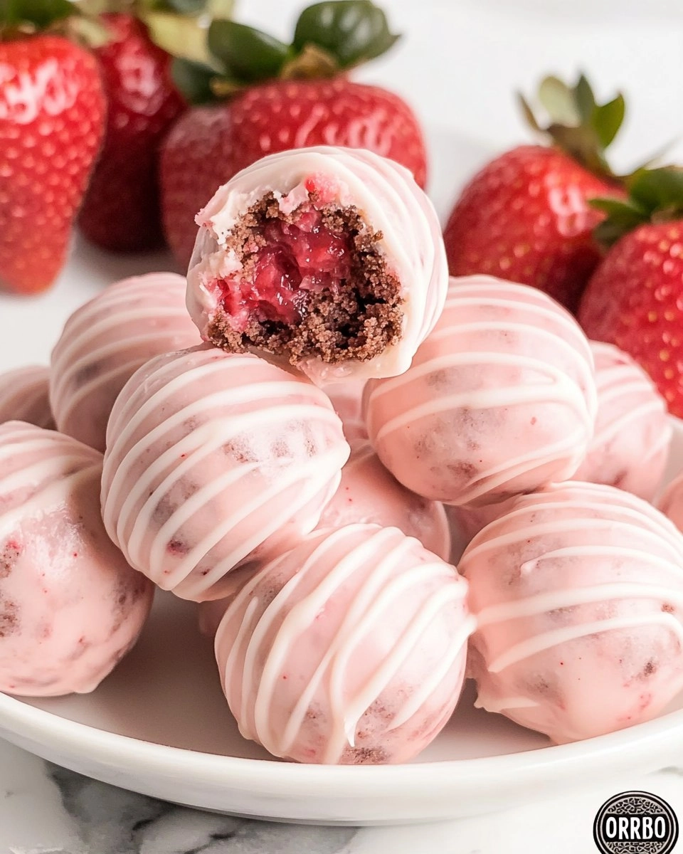 STRAWBERRY SHORTCAKE OREO BALLS