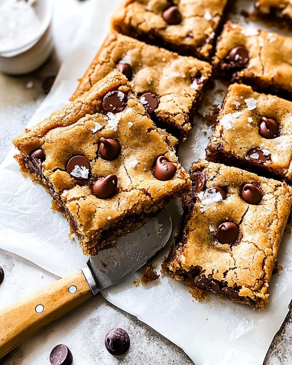 Salted Brown Butter Chocolate Chip Cookie Bars