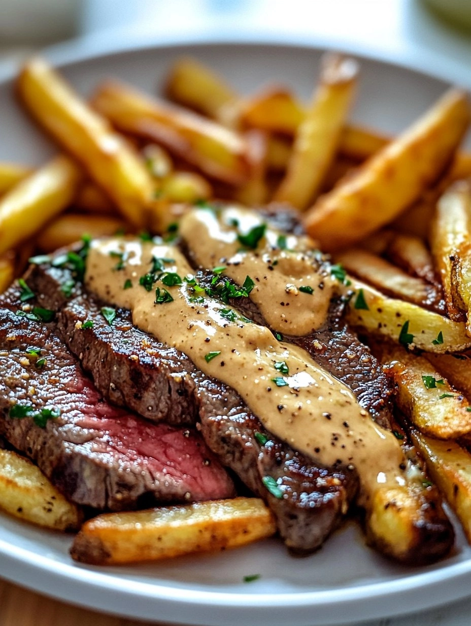 Steak Frites with Honey Dijon Aioli 