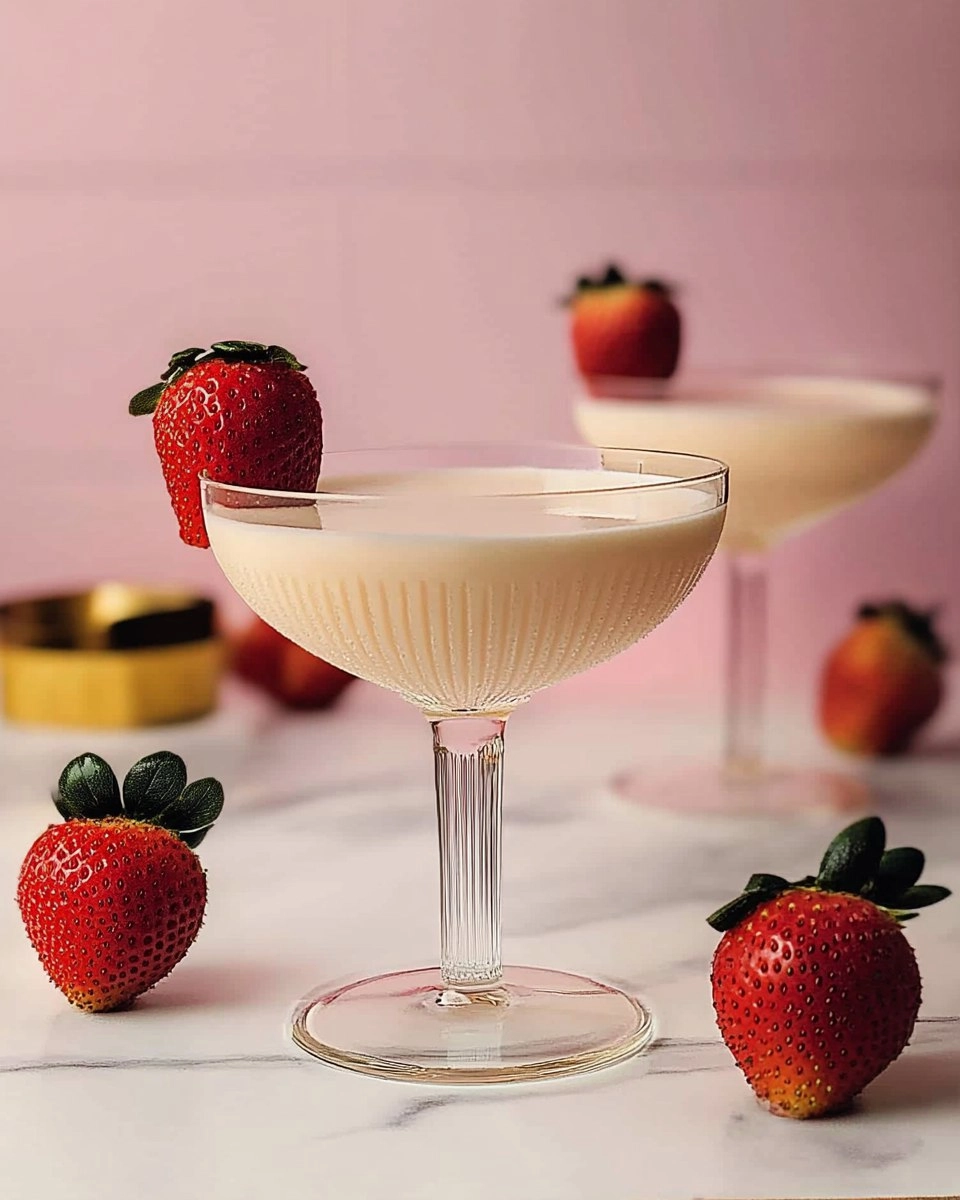 Strawberries and Cream Martini