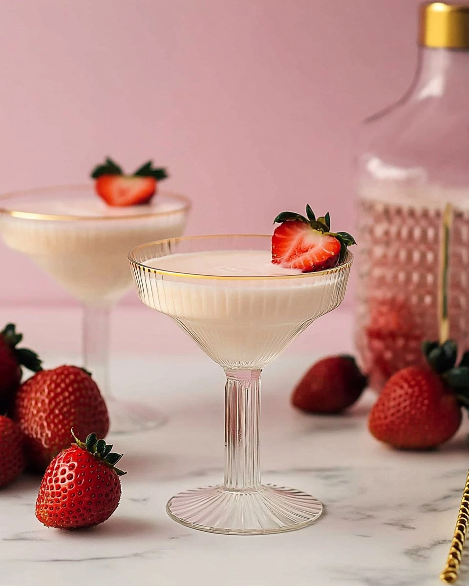 Strawberries and Cream Martini