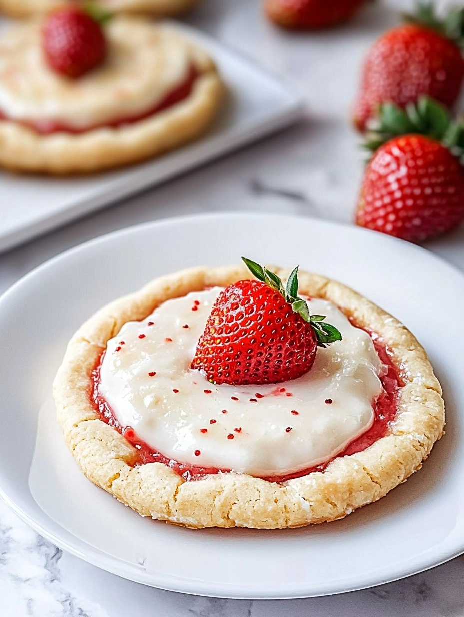 Strawberry Pop Tart Cookies