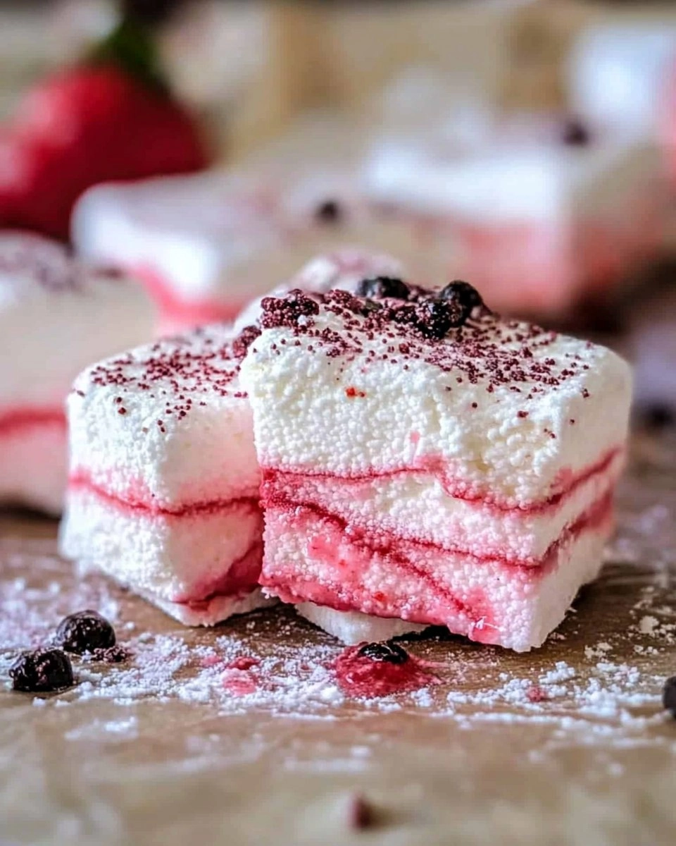 Strawberry Swirl Marshmallows