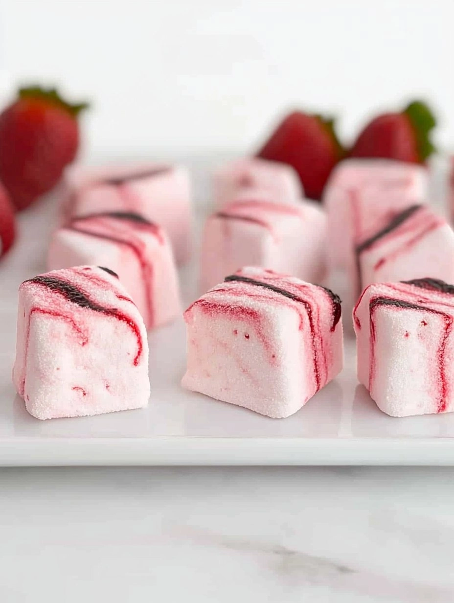 Strawberry Swirl Marshmallows